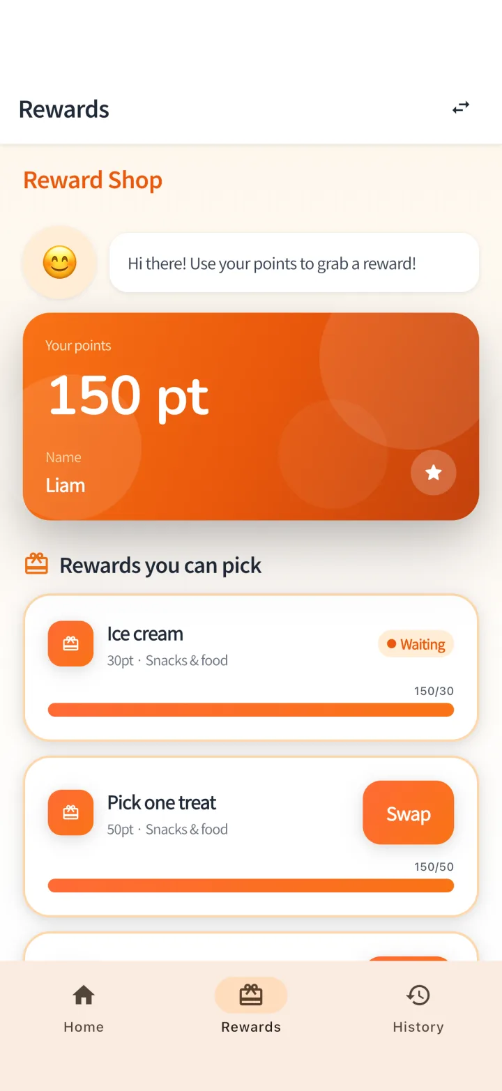 Reward shop